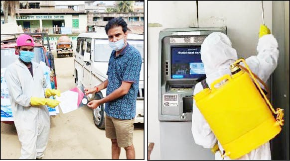 The Rotaract and Rotary Clubs of Dimapur along with the Dimapur Municipal Council conducted a sanitization drive in Dimapur on August 9.